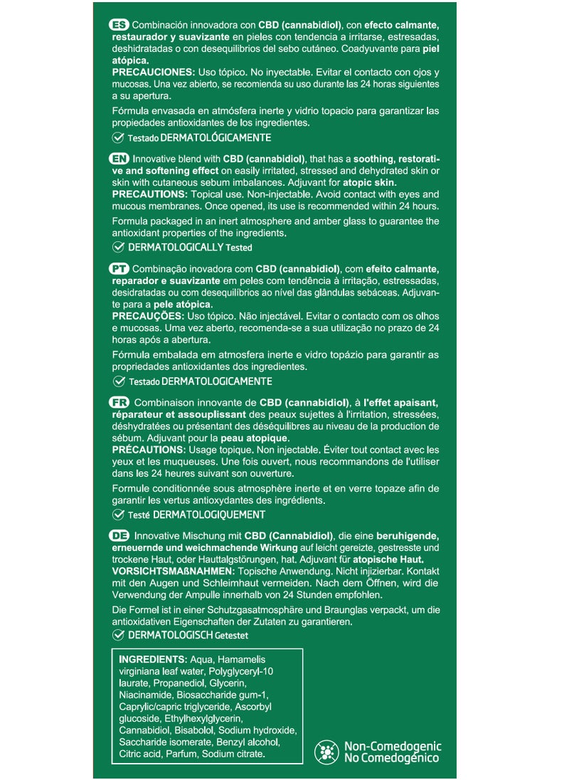 مارنيز مارنيز بيوتي إن آند آوت – أمبولات راحة البشرة بـ CBD – عناية مهدئة ومرطبة للبشرة الحساسة و المتهيجة  – 7 أمبولات  - Image 4