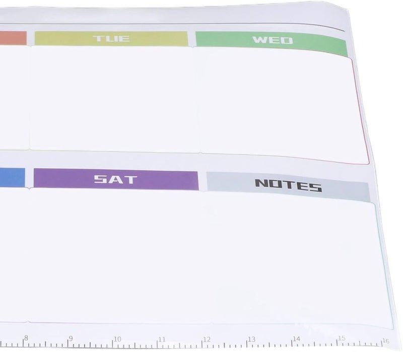 Reusable Weekly Calen Dry Erase Sticker for Wall, F & Home with Eraser, Ample Space for Notes - Image 5