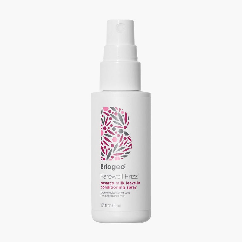 Briogeo Farewell Frizz Rosarco Milk LeaveIn Conditioning Spray Anti Frizz Leave In Conditioner for Curly Hair Hair Detangler Spray Hair Moisturizer with Argan Oil Vegan CrueltyFree 175 fl oz