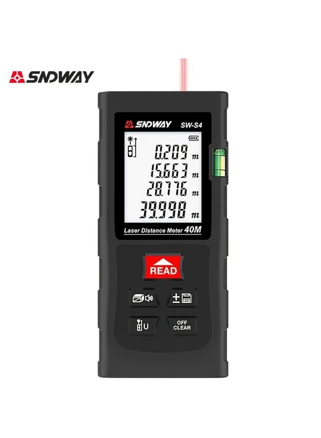 SNDWAY Laser Rangefinder Digital Distance Meter 40m 131.23ft Measuring Range - Image 1
