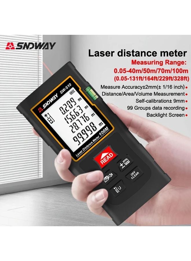 SNDWAY Laser Rangefinder Digital Distance Meter 40m 131.23ft Measuring Range - Image 2