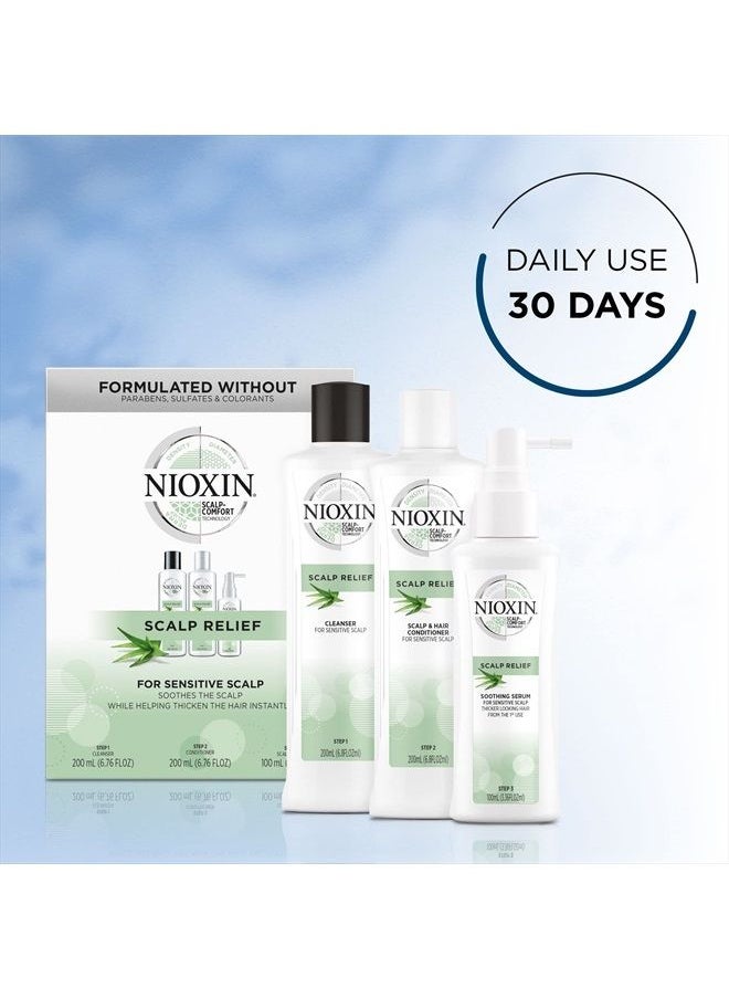 Nioxin - Scalp Relief System Kit for Sensitive, Dry & Itchy Scalp, Paraben & Sulfate Free - Image 1