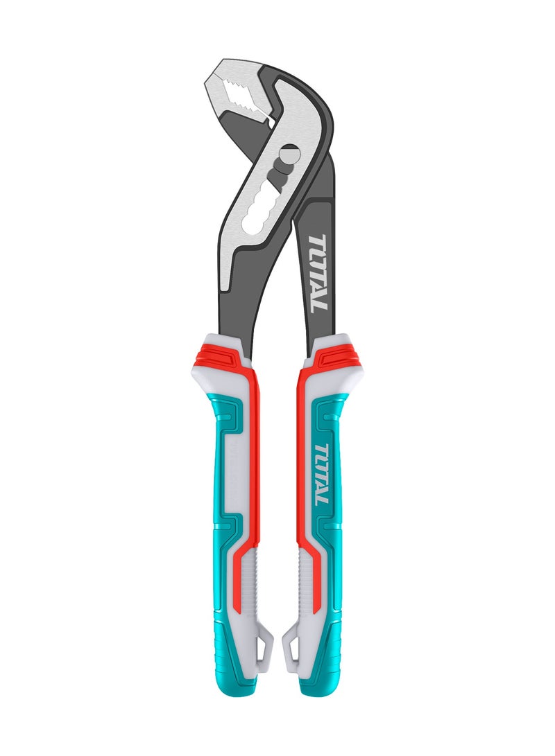 توتال كماشة مضخة من توتال بمقاس 12 بوصة، تشطيب أسود مؤكسد مصقول، مصنوعة من فولاذ كروم-فاناديوم (Cr-V)، بمقبض TPR ثلاثي الألوان، أقصى فتحة 50 مم، طول 300 مم - Image 1