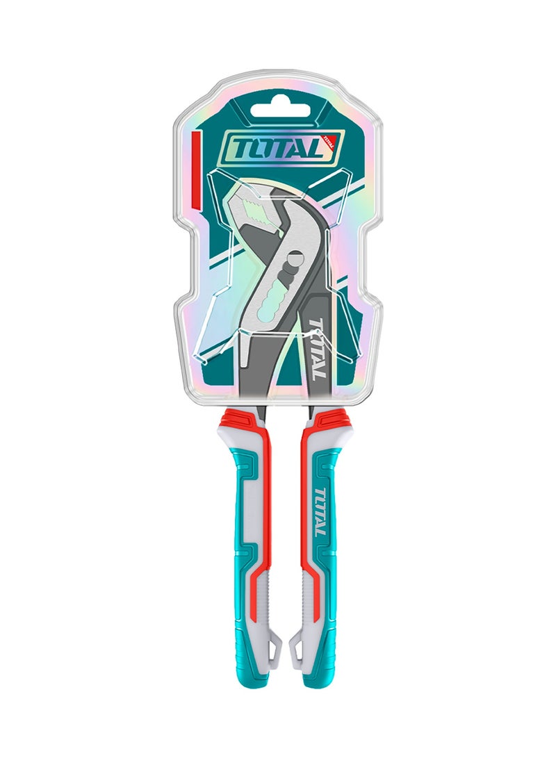 توتال كماشة مضخة من توتال بمقاس 12 بوصة، تشطيب أسود مؤكسد مصقول، مصنوعة من فولاذ كروم-فاناديوم (Cr-V)، بمقبض TPR ثلاثي الألوان، أقصى فتحة 50 مم، طول 300 مم - Image 3