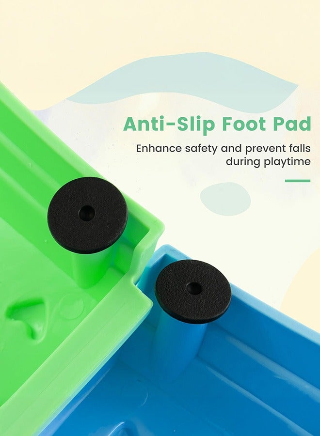 XiuWoo Kids Balance Beam Stepping Stones Set, 20 PCS Montessori Obstacle Course for Toddler Indoor Outdoor, Non Slip Rubber Base, Build Coordination Gross Motor Skills - Image 5