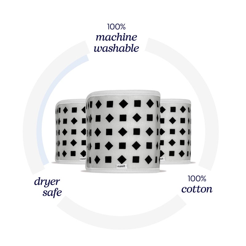Nanit حزمة 3 قطع من ملابس التنفس من نانيت - تعمل مع جهاز مراقبة الأطفال نانيت برو لتتبع حركة التنفس بدون مستشعر، تنبيهات في الوقت الحقيقي، 100% قطن، حجم صغير، 0-3 أشهر، متعدد الألوان - Image 4
