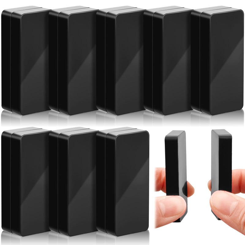 Copkim 16 Pieces Outdoor Curtain Weights Heavy Outdoor Waterproof Curtain Magnets Flag Weight Magnetic Weight for Home Decor Shower Outside Curtains Tablecloth Flag Tablecloth to Stop Wind (Black) - Image 1