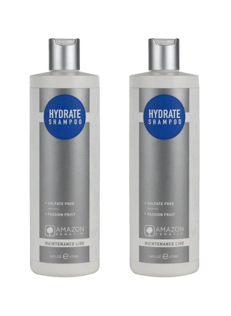 Amazon Keratin Hydrate Shampoo 473ml Pack Of 2 pieces - Image 1
