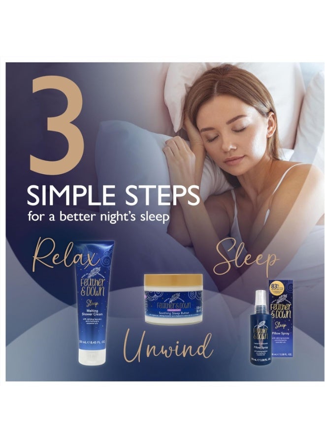 Feather & Down Magnesium Soothing Sleep Butter (300ml) - With Magnesium, Calming Lavender And Chamomile Essential Oils To Aid Sleep Vegan Friendly And Cruelty Free - Image 5