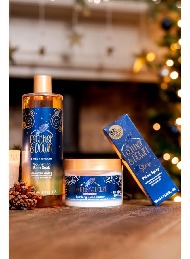 Feather & Down Magnesium Soothing Sleep Butter (300ml) - With Magnesium, Calming Lavender And Chamomile Essential Oils To Aid Sleep Vegan Friendly And Cruelty Free - Image 4