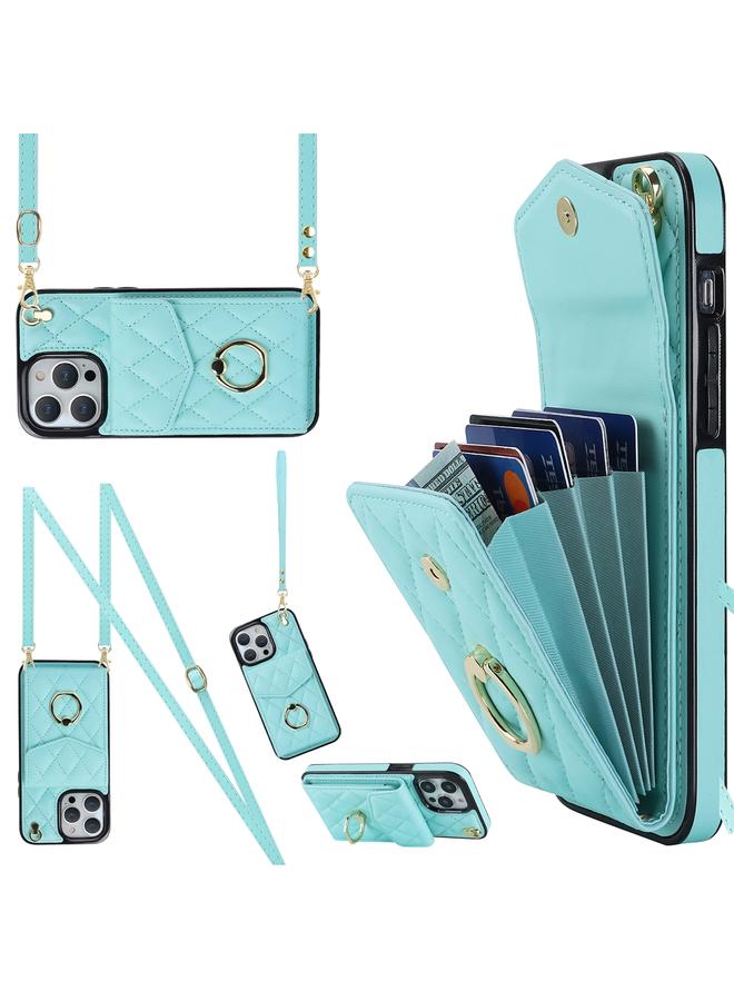 اس-توب جراب لهاتف iPhone 12 Pro Max، جراب هاتف بنمط معيني مع حبل طويل - Image 1