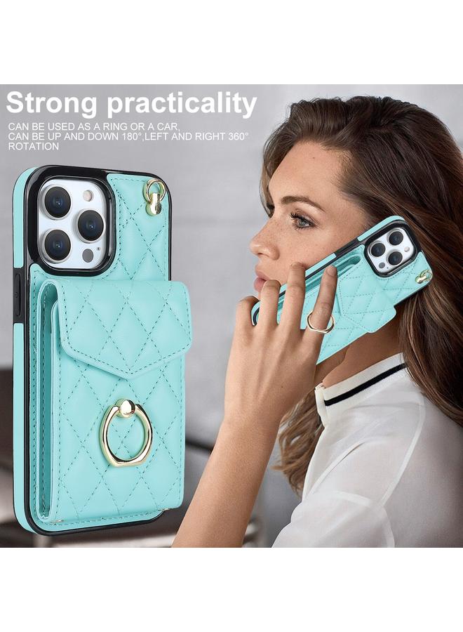 اس-توب جراب لهاتف iPhone 12 Pro Max، جراب هاتف بنمط معيني مع حبل طويل - Image 2