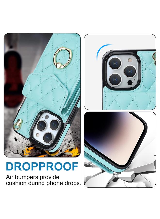 اس-توب جراب لهاتف iPhone 12 Pro Max، جراب هاتف بنمط معيني مع حبل طويل - Image 3