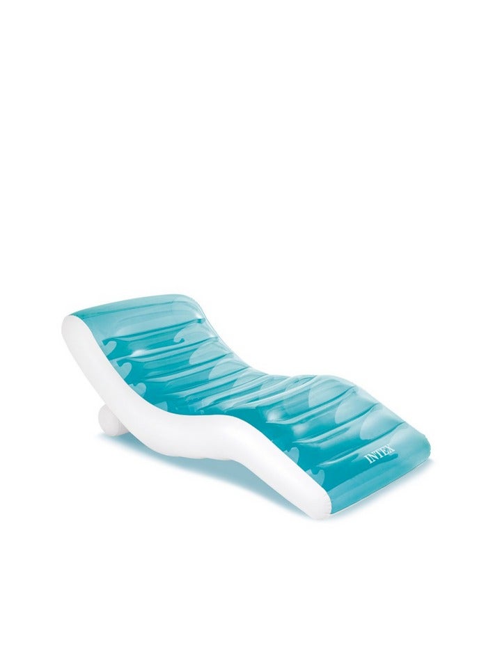 انتكس مسبح استرخاء إنفلايبل Intex Lagoon مع حامل كوب مدمج باللونين الأزرق المحيطي والأبيض INT56874