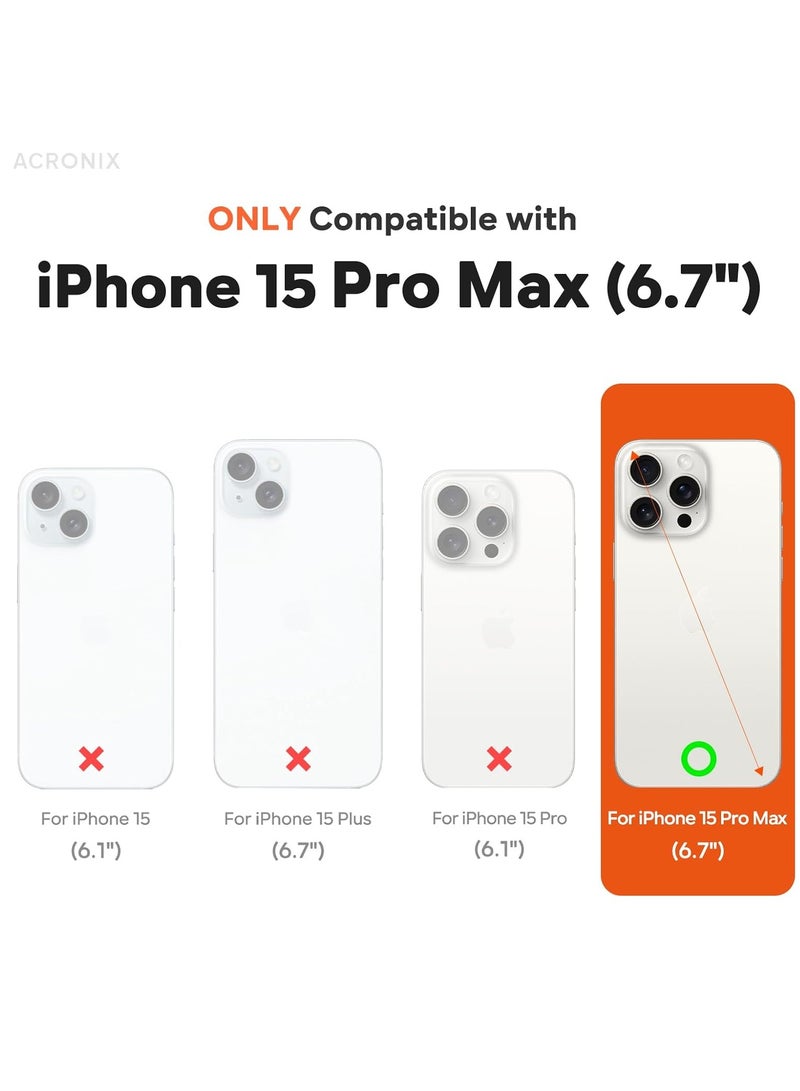 ELTRAZONE  Compatible with iPhone 15 Pro Max Case 6.7", with 1 x Screen Protector, Silky-Soft Touch Liquid Silicone Case Shockproof Rubber Case for iPhone 15 Pro Max-Midnight Blue - Image 2