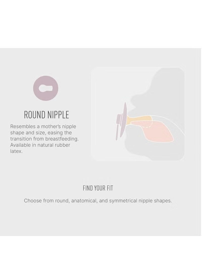 joybuy Natural Latex Pacifier, Newborn Baby Pacifier, Baby Latex Pacifier, Super Soft Sleeping Pacifier, Natural Latex Round Head Pacifier (Pink) - Image 3