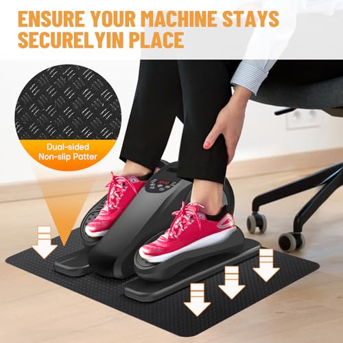 Rolitwils Upgrade Double-Sided Non-Slip Workout Mat for Elliptical Leg Exerciser, Exercise Mat for Under Desk Elliptical Floor Protection - Image 4