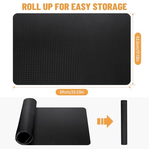 Rolitwils Upgrade Double-Sided Non-Slip Workout Mat for Elliptical Leg Exerciser, Exercise Mat for Under Desk Elliptical Floor Protection - Image 5