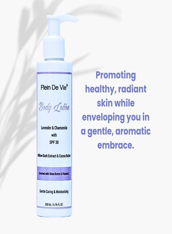 Plein De Vie Body Lotion | Lavender & Chamomile | Vanilla & Coconut | Shea Butter | Cocoa Butter | Vitamin E | Moisturiser for Winters | For Men and Women | Moisturizer with SPF 30-2 x 200 ml - Image 4