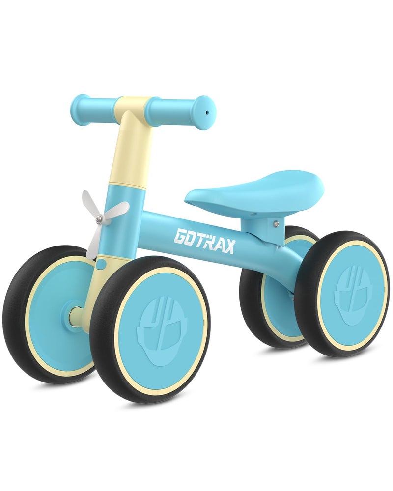 Gotrax Baby Balance Bike 1-2 Years, 7" Front & Rear Silent Wheels, Sturdy Steel Frame 66 lbs Load, Quick 2-Min Assembly, CPC Certified, Comfortable Soft Seat, Toddler Birthday Gift for Boys&Girls Blue - Image 1
