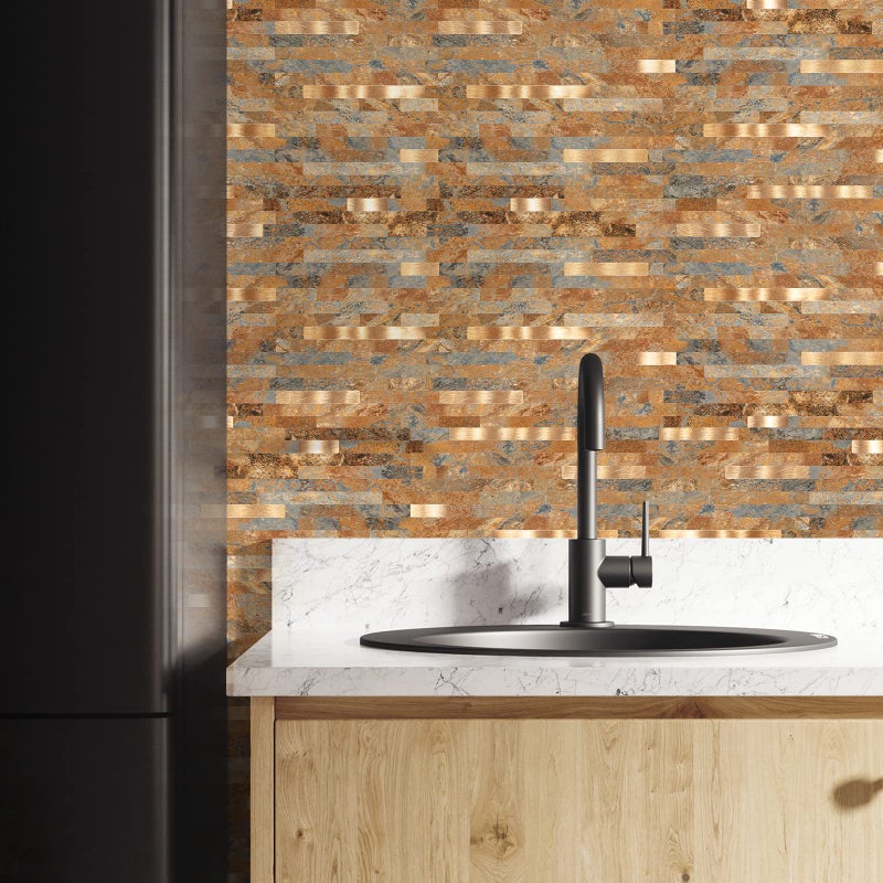 Midcard 10 Sheet Peel and Stick Backsplash PVC Wall Tile,for Kitchen Backsplashâ€¦ - Image 5