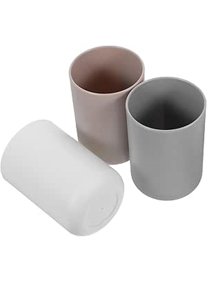Reusable 3 Piece Japanese Toothbrush Cups Set Bathroom Mouthwash Drinking Mugs - Image 1