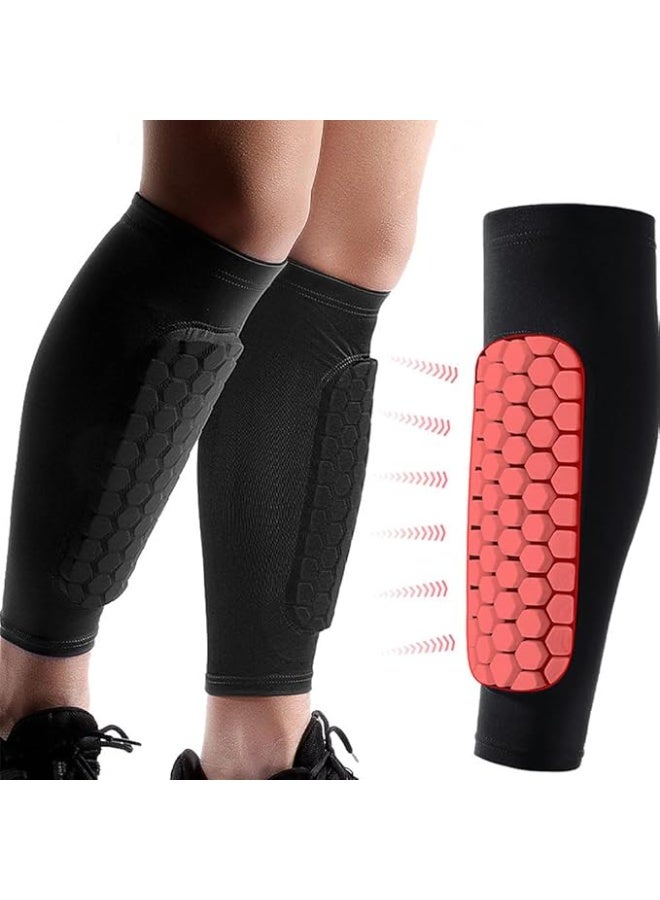 واقيات ساق كرة القدم (الشين باد) - طقم واقي قوي مع أكمام تثبيت - خفيف وعملي لحماية موثوقة في الاستخدام اليومي - Image 3