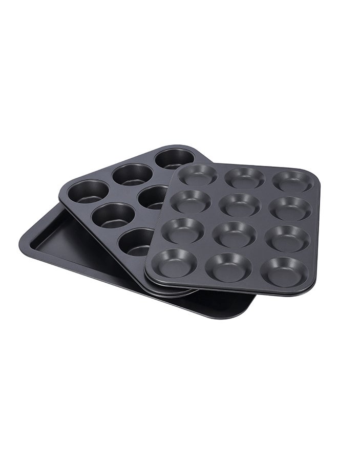 Royalford 3-Piece Baking Set Black 38.3cm - Image 3