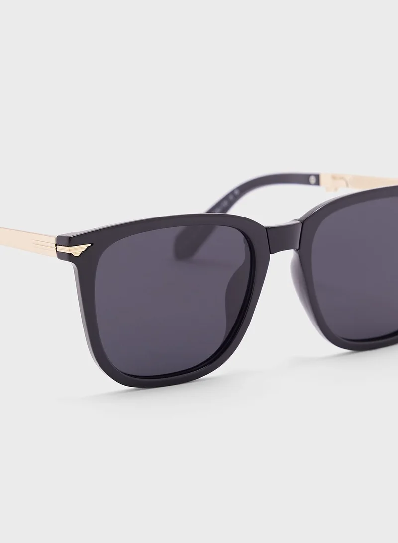 Seventy Five Polarized Lens Wayfarer Sunglasses
