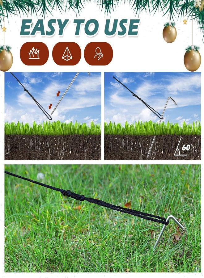 زينغمي مجموعة زينة قابلة للنفخ من Zhengmy، تتضمن أوتادًا وحبالًا معدنية مع خطافات، وهي عبارة عن ملحقات قابلة للنفخ بديلة للحديقة والمنزل والحديقة الخارجية والعطلات. - Image 4