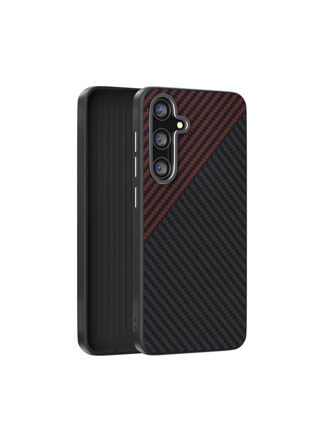 Case For Samsung Galaxy S25+ 5G / S24+ 5G ABEEL C Carbon Fiber Series 6D Micro Relief MagSafe Phone Case