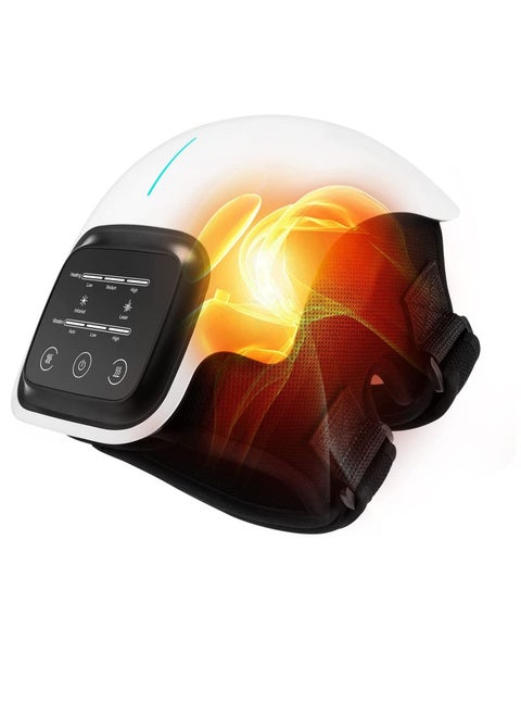 Knee Massager with Infrared Heated and Vibration, Large LED Screen Joint Warmer Massage for Reduces Knee Inflammation, Swelling, Stiffness