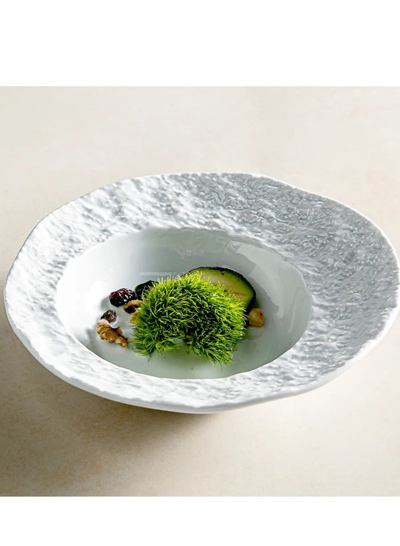 MAAC HOME Qbebe MAAC Home  Coral Cozy White Soup Bowl Elegant Durable and Classic design Perfect for Family Everyday Use, and Family Get- Together, Restaurant, Banquet and More (Set of 1) - Image 1