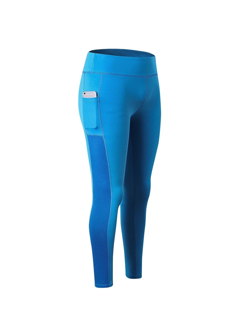 Loquat Women Quick Dry Breathable Elastic Trousers Blue  - Image 1