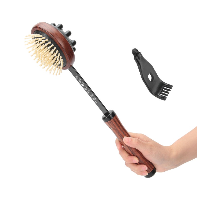 Multifunctional 3 in 1 Manual Massage Hammer Scalp Massager Back Scratcher Massage Tool - Image 1