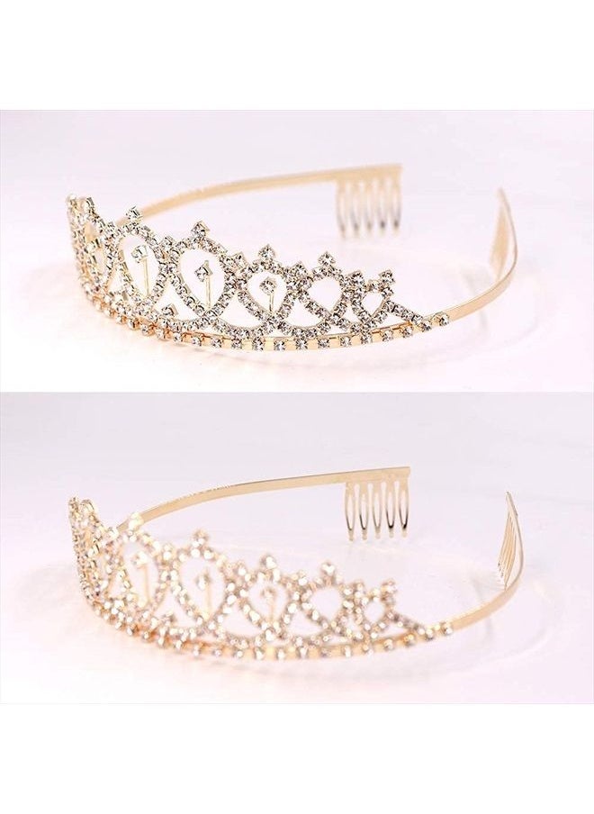 ADBetty Birthday Girl Sash & Rhinestone Tiara Kit - Gold Glitter Birthday Gifts Birthday Sash for Women Birthday Party Supplies  - Image 5