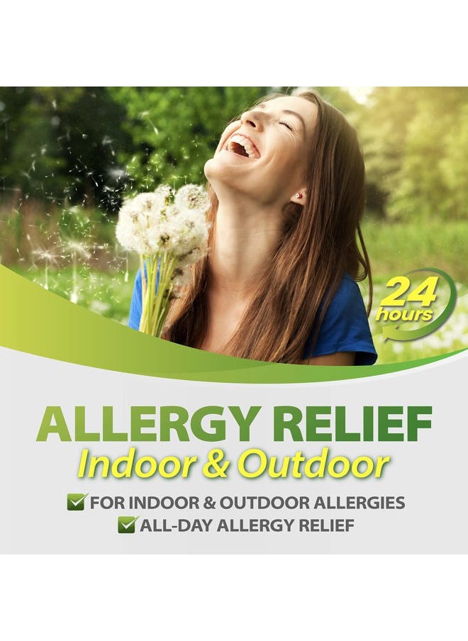 HealthA2Z ® Allergy Relief | Cetirizine 10mg | All Day Allergy Relief | Indoor & Outdoor | Relief from Itchy Throat, Sneezing, Runny Noses (250 Count (Pack of 1))  - Image 5