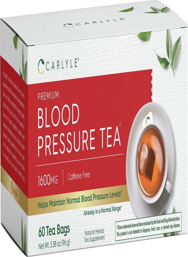 Carlyle Blood Pressure Tea Bags | 60 Count | with Hibiscus Flower | Vegetarian, Non-GMO & Gluten Free, Herbal Tea Supplement - Image 1