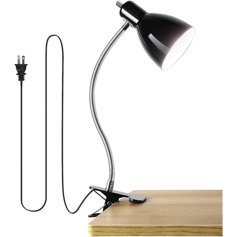 LALISU Eye-Caring Desk Lamp, 360° Rotation Table Lamp with 360° Rotation Gooseneck Clip, Portable Reading Light, Study Lamp for Bedroom Office - Image 1