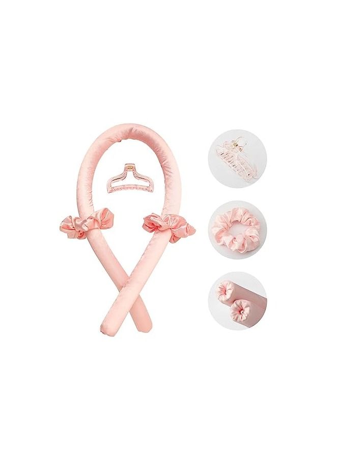 ORiTi Heatless Curling Rod Headband No Heat Silk Ribbon Hair Curls with Hair Claw Clip - Image 2