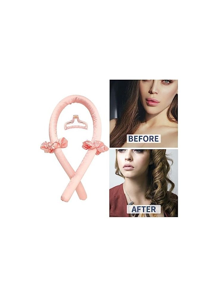 ORiTi Heatless Curling Rod Headband No Heat Silk Ribbon Hair Curls with Hair Claw Clip - Image 5