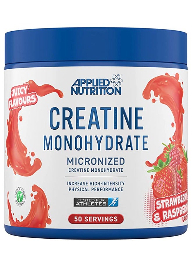 Applied Nutrition Creatine Monohydrate Micronized 50 Serving 250 g, Strawberry Raspberry - Image 1