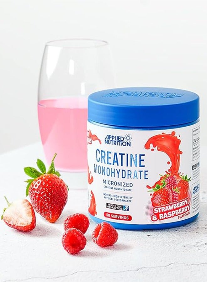 Applied Nutrition Creatine Monohydrate Micronized 50 Serving 250 g, Strawberry Raspberry - Image 2