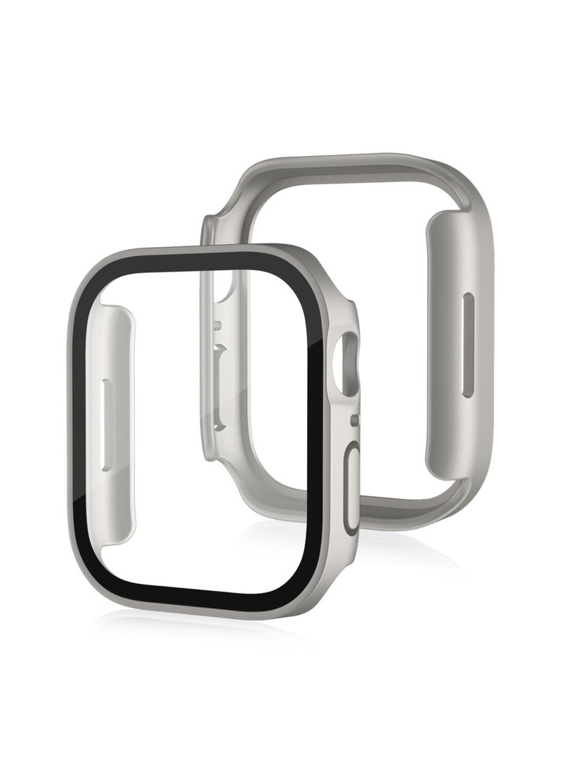 X-level - Hard PC Case for Apple Watch Case 41mm Series 8/ 7/9 with Tempered Glass Screen Protector, Full Hard Ultra-Thin Scratch Resistant Bumper Protective Cover 41MM - Image 1