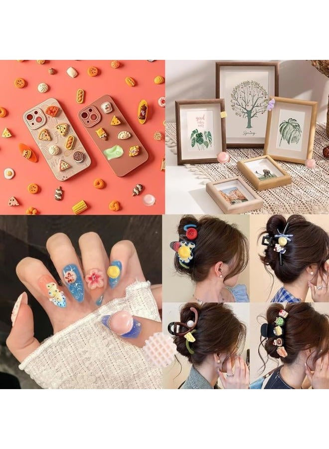 AIPULIDUO 118 pcs Slime Charms Food Cute Set，Mixed Lot Assorted Food Resin Flatback Cute Sets for DIY Crafts Making, Decorations, Bulk Mixed Ornament Scrapbooking, Embellishments, Hair Clip - Image 4