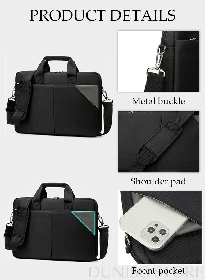 DUNISO 15.6 Inch Laptop Bag Lightweight Computer Bag Travel Business Briefcase Water Resistance Shoulder Messenger Bag Laptop Hand Bag Crossbody Bag for Men and Women Work Office - Image 5