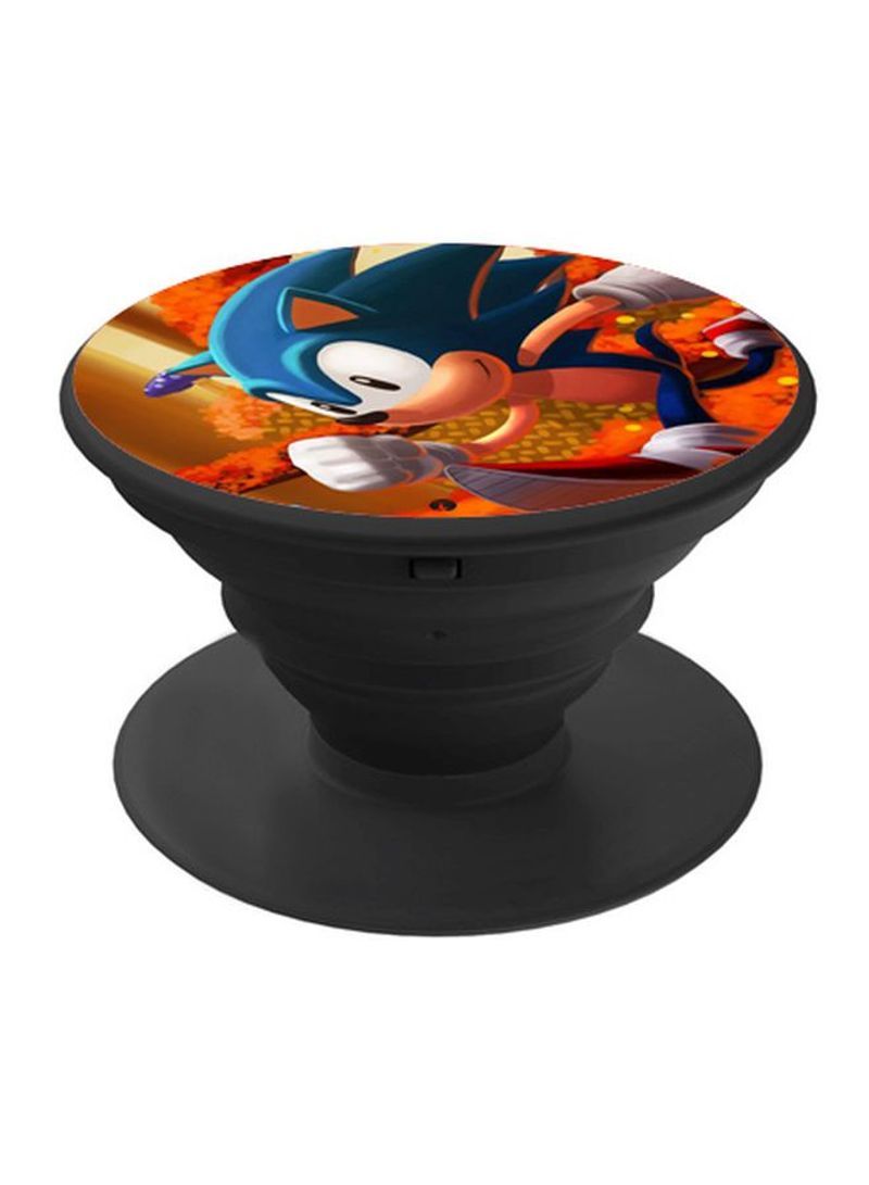 RKN Printed Pop Socket Phone Holder Black/Orange/Blue - Image 2