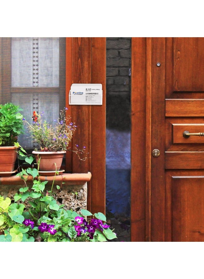 Eersida 8 Pcs Wall Mount Business Card Holder Clear Acrylic Desk Card Display Holder Plastic Business Card Stand Desktop Single Card Holder Organizer for Office Home, 3.87x1.25 x1.63 Inch - Image 4