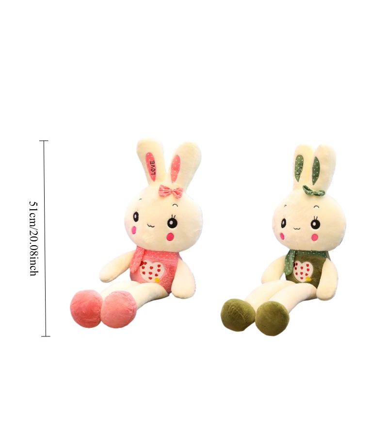 Green Easter Bunny Plush Toy Soft Stuffed Pillow Cute Home Decor Gift - Image 2