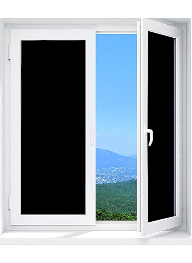 Today Idea Removable Anti UV No Glue Self Static Blackout Window Film for Bathroom Living Bedroom Kitchen Home (90x254cm) - Image 1